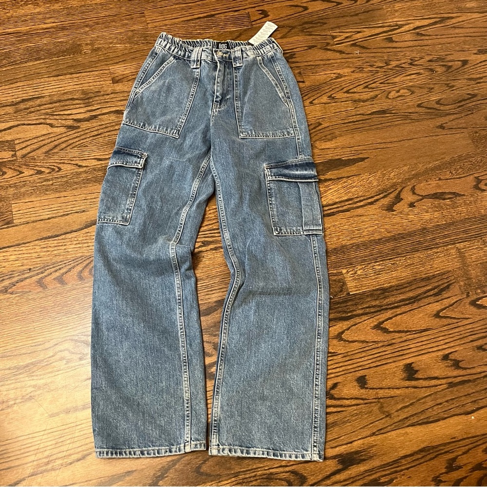 BDG Urban Outfitters Denim Skate Jeans‎ W28 L32 Womens Blue Carpenter Cargo NWT